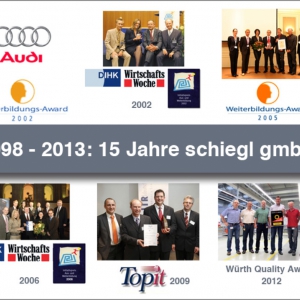 15 Jahre schiegl gmbh