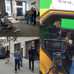 behind the scenes. Aufnahmen für Werbespot mit Tobias Schiegl