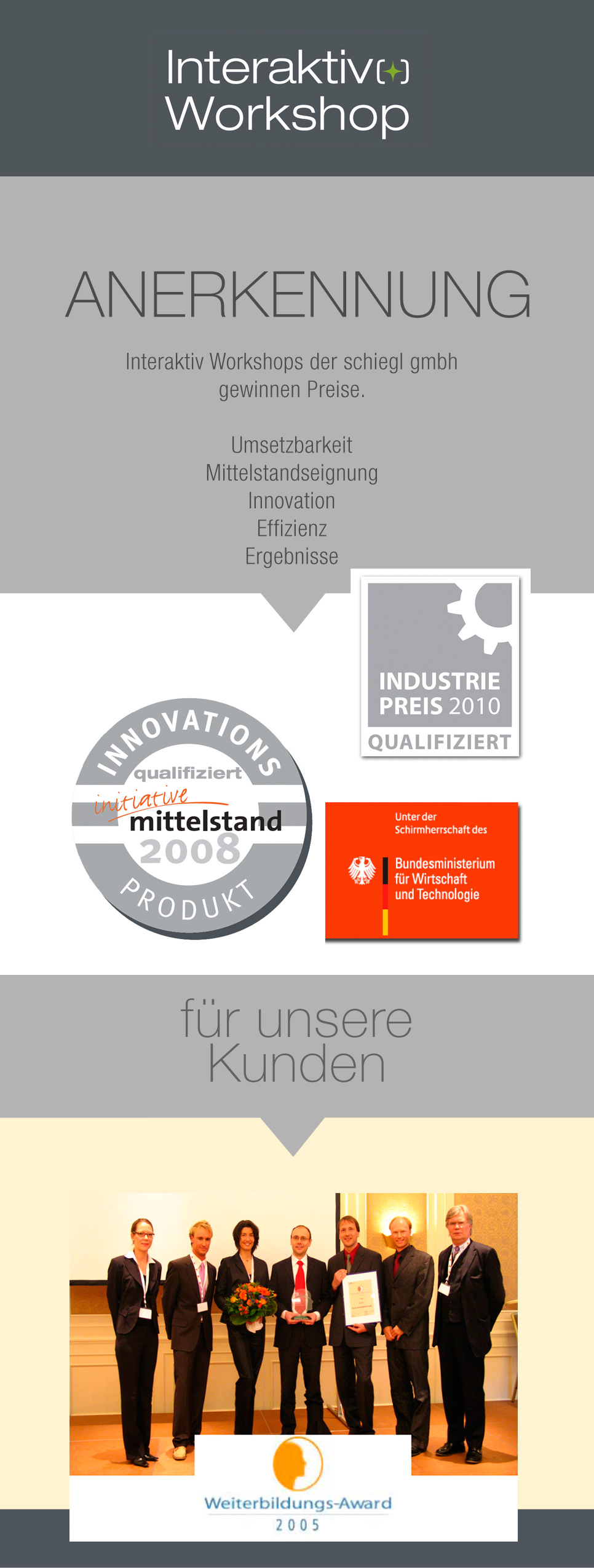Interaktiv Workshop, Awards