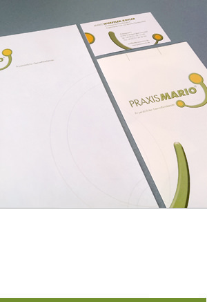 Corporate Design: Praxis Mario, Stuttgart