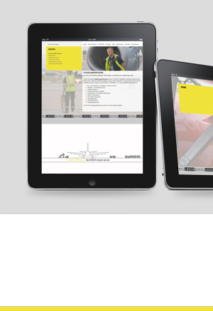 Webdesign: Losch Airportservice, Stuttgart